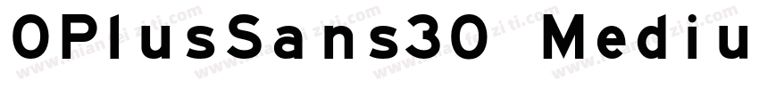 OPlusSans30 MediumV字体转换